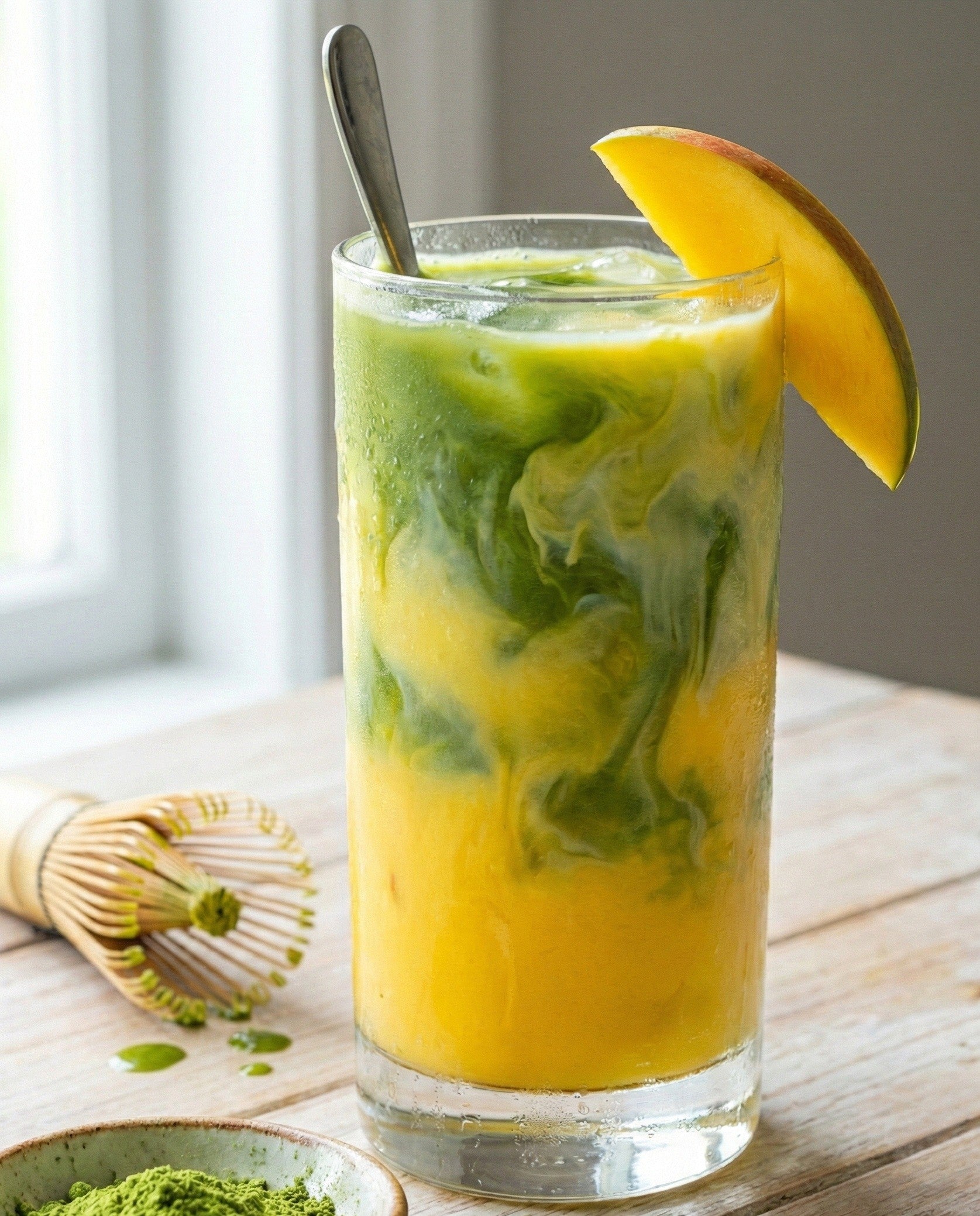 Refresh Your Day with Mango Matcha Refresher
